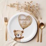 We Can Bearly Wait Teddy Bear Baby Shower Paper Paper Plate<br><div class="desc">We Can Bearly Wait Teddy Bear Baby Shower Paper Paper Plates. Baby Shower party supplies</div>