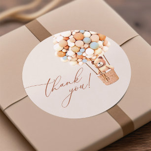 We Can Bearly Wait! Thank You Baby Shower Labels