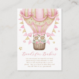 We Can Bearly Wait Twin Girl Books for Babies Enclosure Card