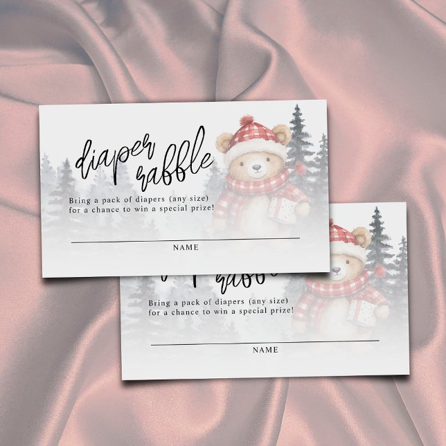 We Can Bearly Wait Winter Diaper Raffle Enclosure Card (Creator Uploaded)