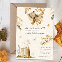We Can Bearly Wait Woodland Sleep Bear Baby Shower