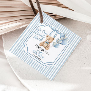 We Can Beary Wait, Baby Shower Favour Tags