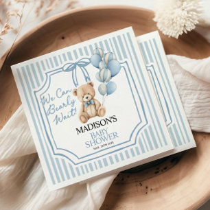 We Can Beary Wait, Baby Shower Napkin