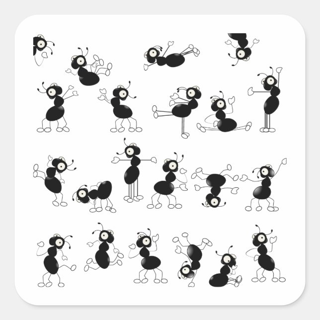 We can dance square sticker (Front)