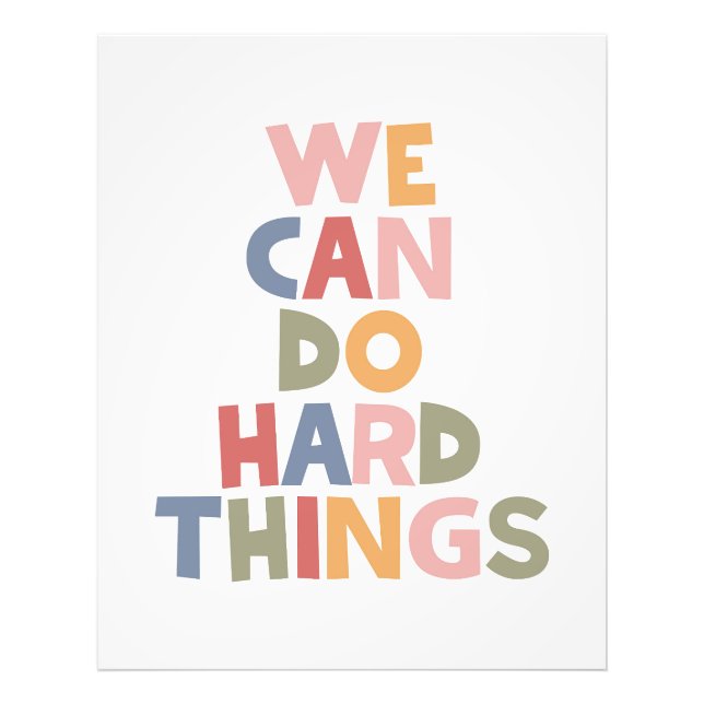 We Can Do Hard Things Photo Print (Front)