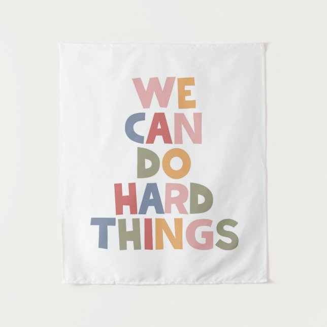 We Can Do Hard Things Tapestry (Front)
