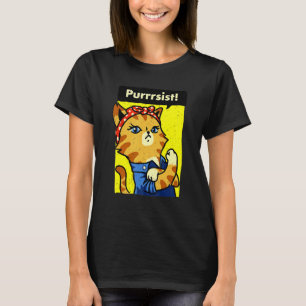 We Can Do It Cat   Women's March  Cat Lady T-Shirt
