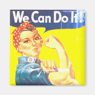 We can do it Classic Faded Magnet