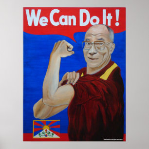 We Can Do It! - Dalai Lama Poster