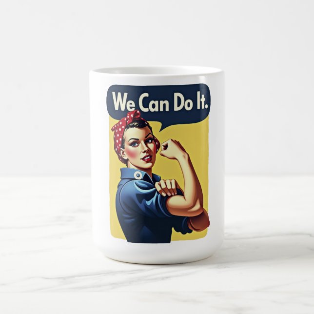 We Can Do It | Feminism  Coffee Mug (Center)