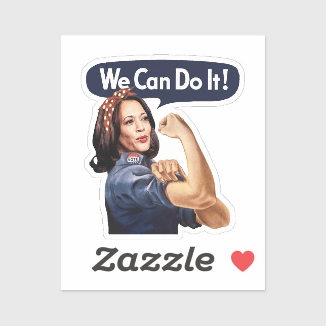 We Can Do It - Kamala & Walz 2024 Sticker (Sheet)