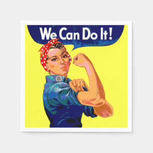 We Can Do It - Motivational Pop Art Napkin