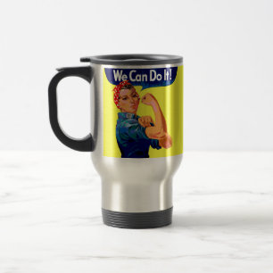 We Can Do It - Motivational Pop Art   Travel Mug