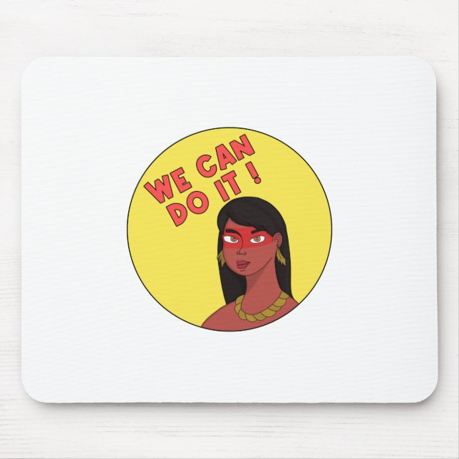 We Can Do It! Mouse Mat (Front)