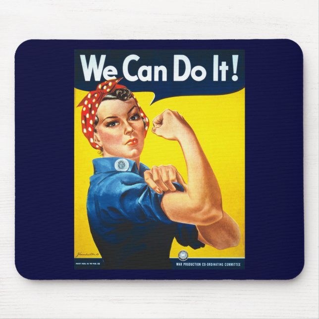 We Can Do It Mouse Mat (Front)