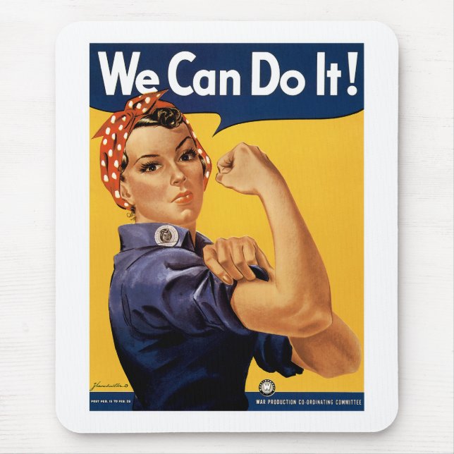 We Can Do it! Mouse Mat (Front)