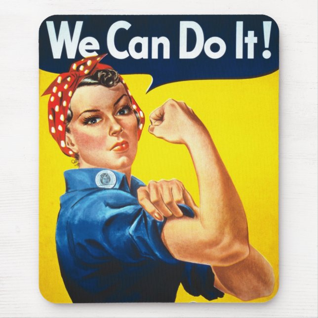 We Can Do it! Mouse Mat (Front)