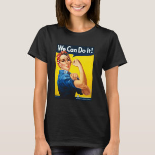 We Can Do It Poster Rosie The Riveter Girl Power T-Shirt