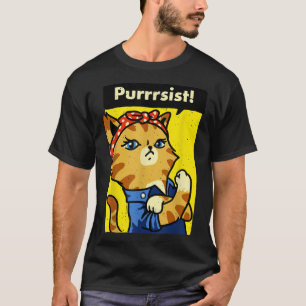 We Can Do It Poster Strong Women's March  Cat Love T-Shirt