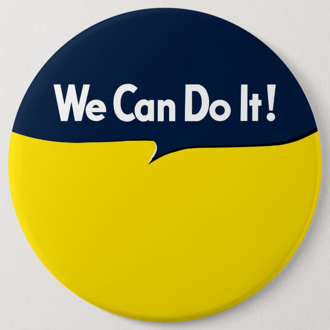 We Can Do it Rosie Graphic Bubble 6 Cm Round Badge (Front)