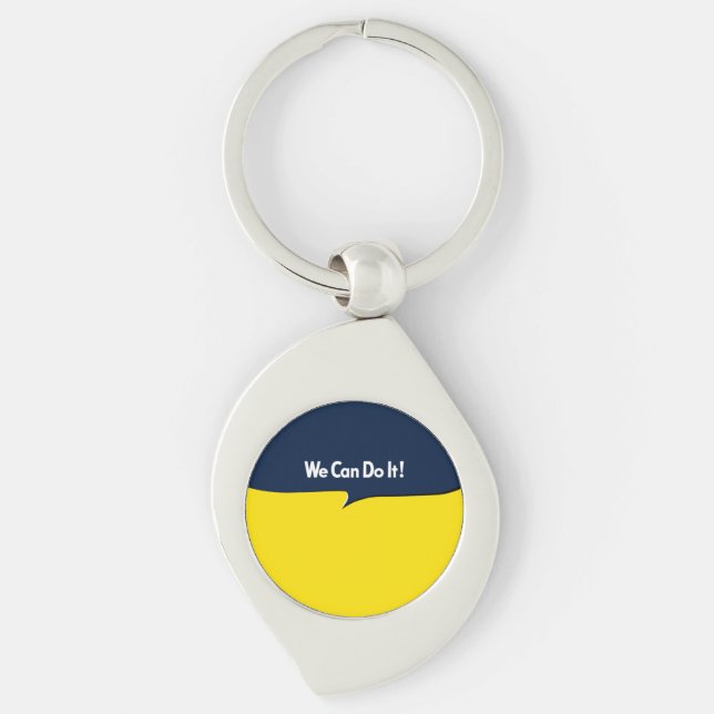 We Can Do it Rosie Graphic Bubble Key Ring (Front)