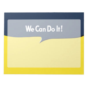 We Can Do it Rosie Headline Notepad