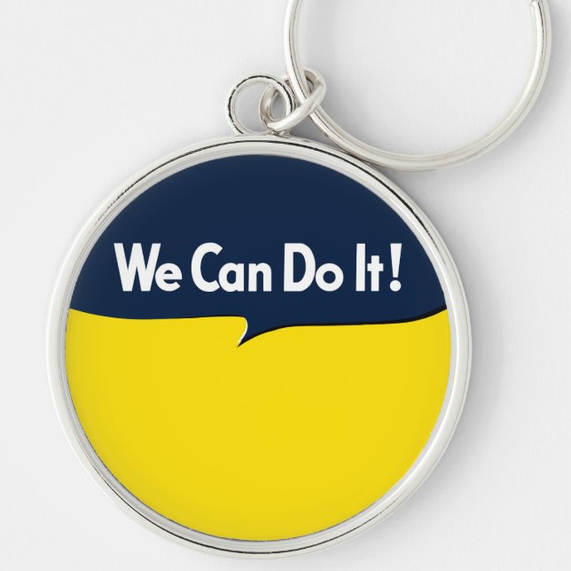 We Can Do it Rosie Key Ring (Front)