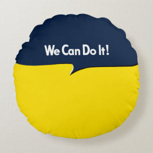 We Can Do it Rosie Round Cushion