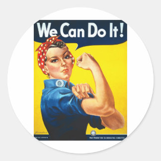 We Can Do It! Rosie the Riveter Classic Round Sticker