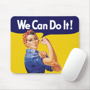 We Can Do It! Rosie the Riveter Mouse Mat