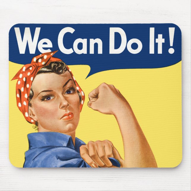 We Can Do It! Rosie the Riveter Mouse Mat (Front)