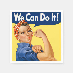 We Can Do It! Rosie the Riveter Napkin