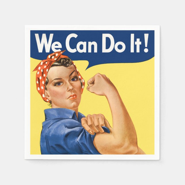 We Can Do It! Rosie the Riveter Napkin (Front)