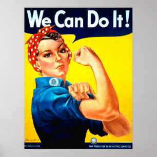 We Can Do It! Rosie the Riveter Poster