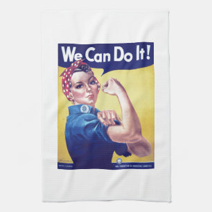 We Can Do It Rosie the Riveter United States Tea Towel