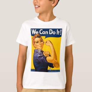 We Can Do It! Rosie the Riveter Vintage WW2 T-Shirt