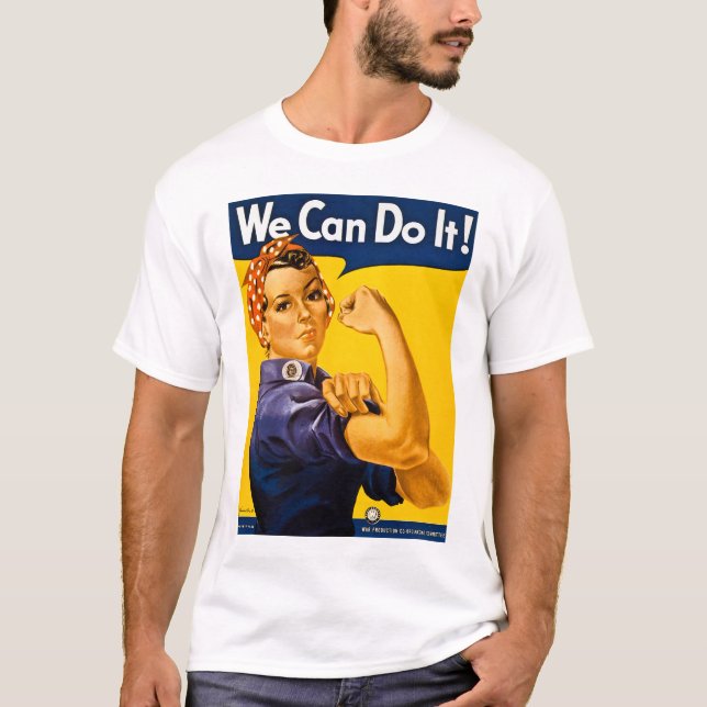 We Can Do It! Rosie the Riveter Vintage WW2 T-Shirt (Front)