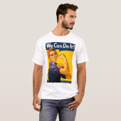 We Can Do It! Rosie the Riveter Vintage WW2 T-Shirt (Front Full)