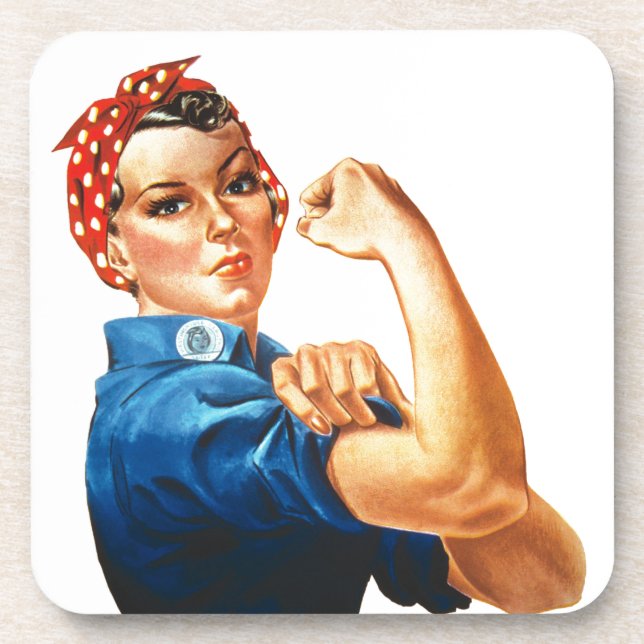 We Can Do It Rosie the Riveter Women Power Coaster (Front)