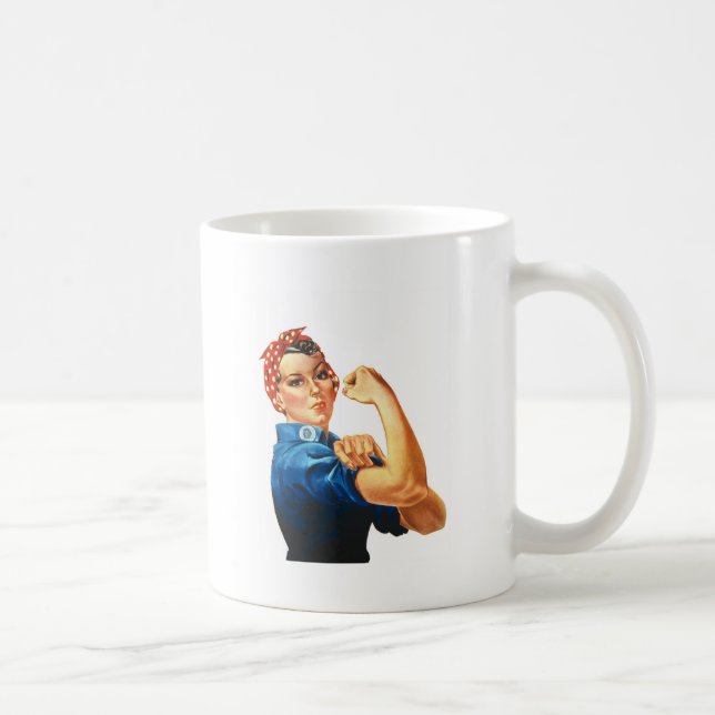 We Can Do It Rosie the Riveter Women Power Coffee Mug (Right)