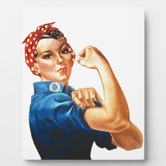 We Can Do It Rosie the Riveter Women Power Plaque (Front)