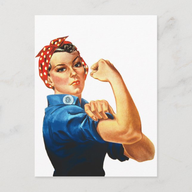 We Can Do It Rosie the Riveter Women Power Postcard (Front)