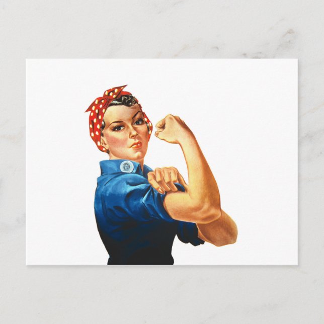 We Can Do It Rosie the Riveter Women Power Postcard (Front)