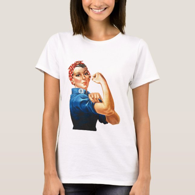We Can Do It Rosie the Riveter Women Power T-Shirt (Front)