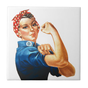 We Can Do It Rosie the Riveter Women Power Tile