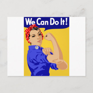 We Can Do It! Rosie The Riveter WWII Poster Postcard