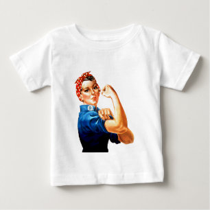 We Can Do It Rosie the Riveter WWII Propaganda Baby T-Shirt