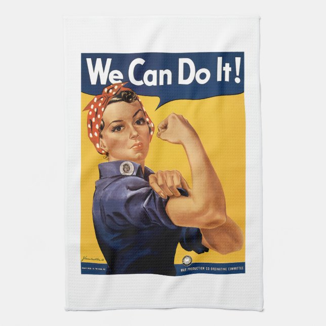 We Can Do It Tea Towel (Vertical)
