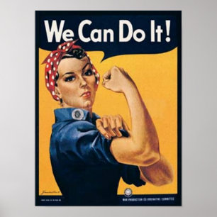 We Can Do It Vintage Ad Poster