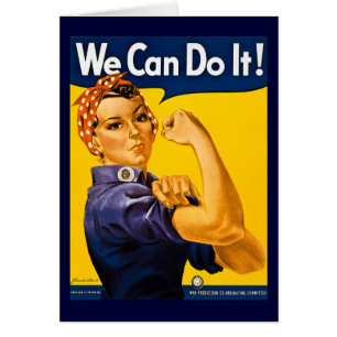 We Can Do It! Vintage WW2 Rosie the Riveter